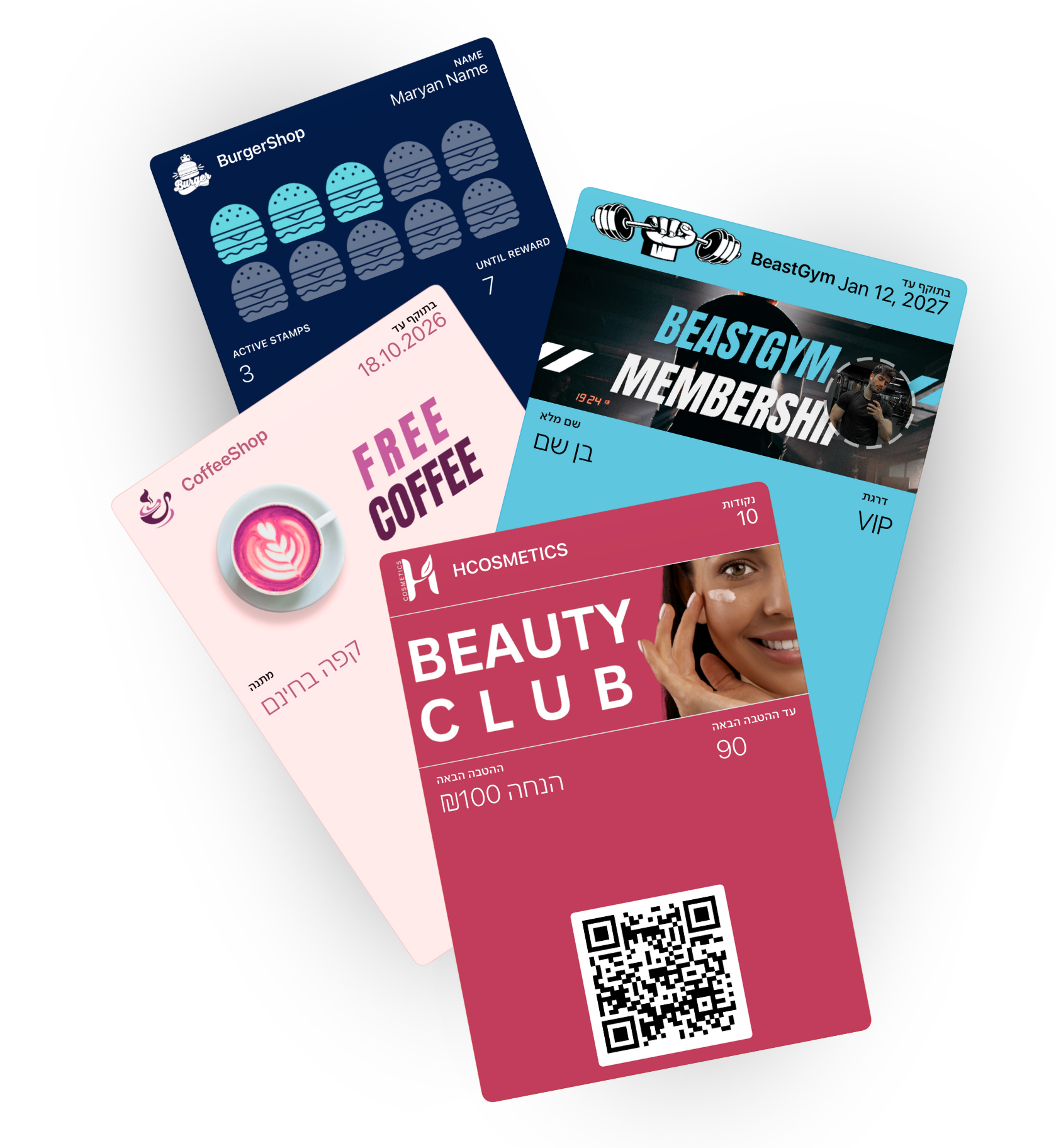 Cardli loyalty cards in the phone wallet